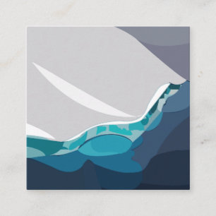Carte De Visite Carré Iceberg Océan