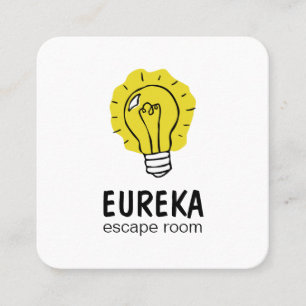 Carte De Visite Carré Idée d'ampoule