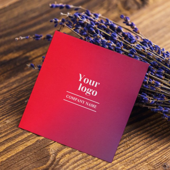 Carte De Visite Carré Image Holographique Gradient Les Icônes Des Médias (Instagram Qr Code Holographic Gradient Social Medi Square Business Card)