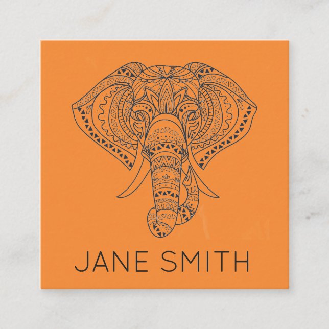 Carte De Visite Carré Industrie créative élégante moderne de conception (Devant)