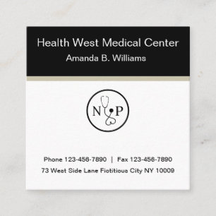 Carte De Visite Carré Infirmière clinicienne