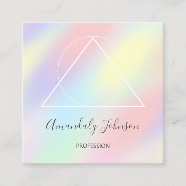 Carte De Visite Carré Infirmière inscrite Docteur en santé Phisican Pass (Devant)