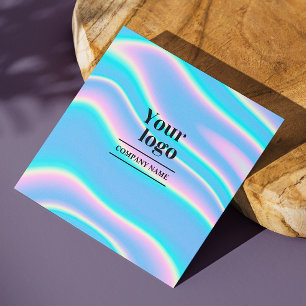 Carte De Visite Carré Instagram Qr Code Holographique Médias Sociaux Sui