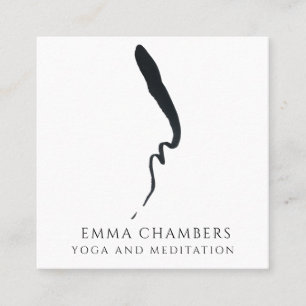 Carte De Visite Carré Instructeur de méditation