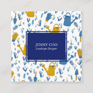 Carte De Visite Carré Jardin du jardin Cool moderne