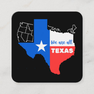 Carte De Visite Carré Je Me Trouve Avec Le Texas