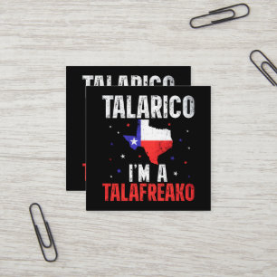 Carte De Visite Carré Je suis un Talafreako James Talarico 2026 Texas