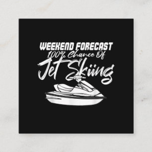 Carte De Visite Carré Jet Ski Jet Skier Pilote Skier Sport T