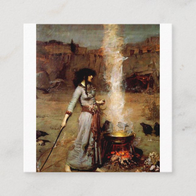 Carte De Visite Carré John William Waterhouse (Devant)