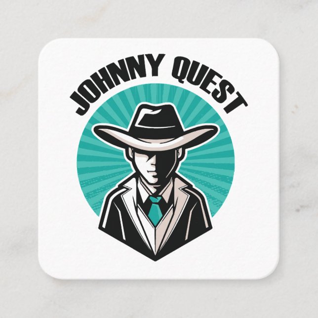 Carte De Visite Carré Johnny Quest (Devant)