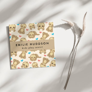 Carte De Visite Carré Jolies fentes, Centre de jeux pour enfants, Centre