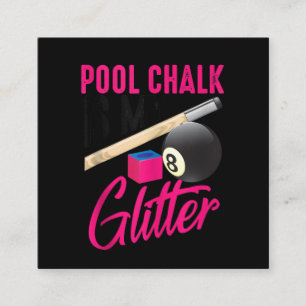 Carte De Visite Carré Jote Pool Chalk Est Mon Amusant Jeu De Joueurs Bil