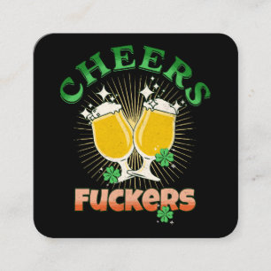 Carte De Visite Carré Jour de la Saint Patrick Irish Drinkin