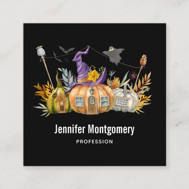 Carte De Visite Carré La Maison des Pompiers haunted (Devant)