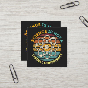 Carte De Visite Carré La science n'est pas un complot libéral