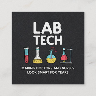 Carte De Visite Carré Laboratoire des technologies de laboratoire