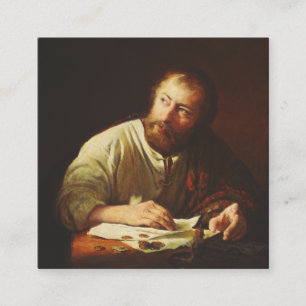 Carte De Visite Carré L'Appel de l'apôtre Matthieu