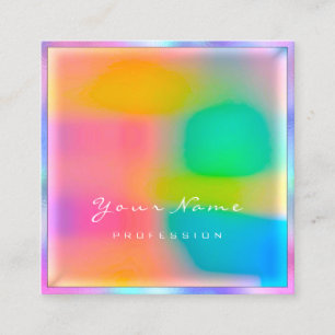 Carte De Visite Carré Lash de maquillage professionnel moderne minimalis