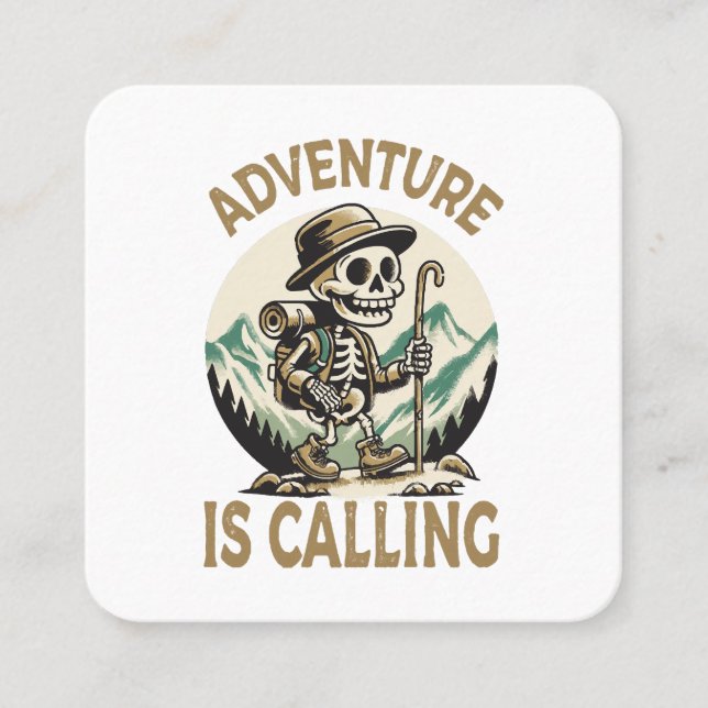 Carte De Visite Carré L'aventure appelle (Devant)
