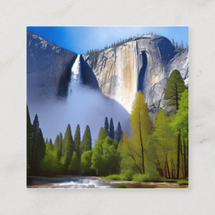 Carte De Visite Carré Le parc national de Yosemite est un parc national