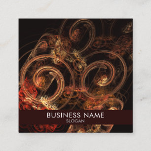 Carte De Visite Carré Le son de la musique professionnelle de l'art Abst