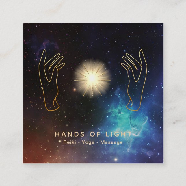 Carte De Visite Carré Le *~* tient le premier rôle l'énergie cosmique (Devant)