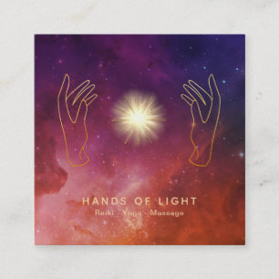 Carte De Visite Carré Le *~* tient le premier rôle les lumières