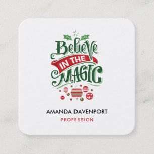 Carte De Visite Carré Le Typographe du Magic Christmas