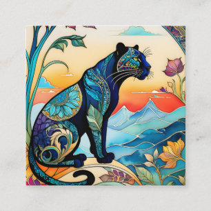 Carte De Visite Carré Les motifs Zentangle sont une belle façon d'ajoute