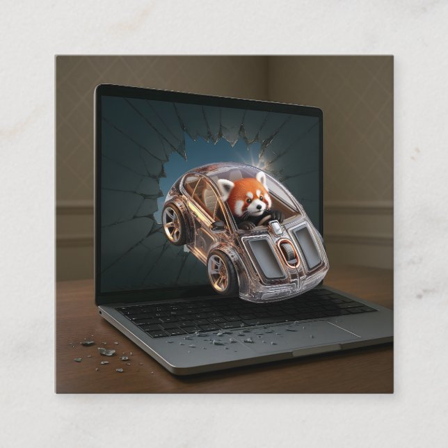 Carte De Visite Carré Les Talents Se Débrouillent. (Devant)