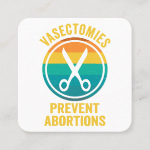 Carte De Visite Carré Les vasectomies préviennent les droits à l'avortem
