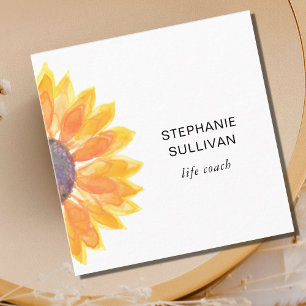 Carte De Visite Carré Life Coach Botanical