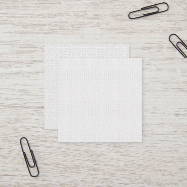 Carte De Visite Carré Light Grey Geometric Tile Pattern (Devant/Arrière en situation)