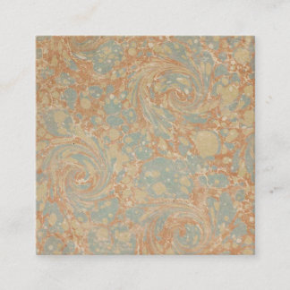 Carte De Visite Carré Livre Motif antique I