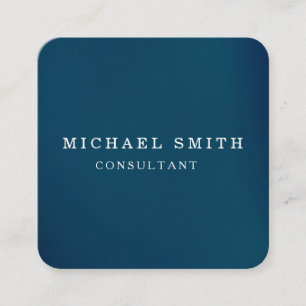 Carte De Visite Carré Logo de code QR moderne personnalisé minimaliste