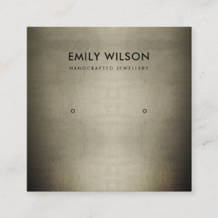 CARTE DE VISITE CARRÉ LOGO DE REGAL PALE GOLD SILVER STUD EARRÊT EARRÊT 