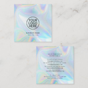 Carte De Visite Carré Logo d'entreprise moderne minimaliste moderne pers