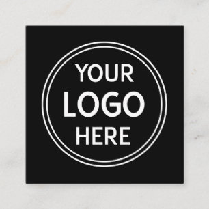 Carte De Visite Carré Logo Marque sur Mesure pour Votre