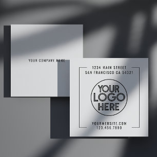 Carte De Visite Carré Logo personnalisé d'entreprise professionnelle mod
