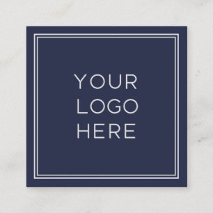 Carte De Visite Carré Logo personnalisé professionnel Simple et minima