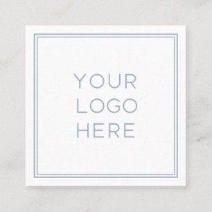 Carte De Visite Carré Logo personnalisé professionnel Simple et minimal
