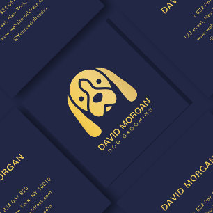 Carte De Visite Carré Logo pour chien de luxe pour animal de compagnie G