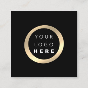 Carte De Visite Carré Logo professionnel minimaliste moderne VIP élégant