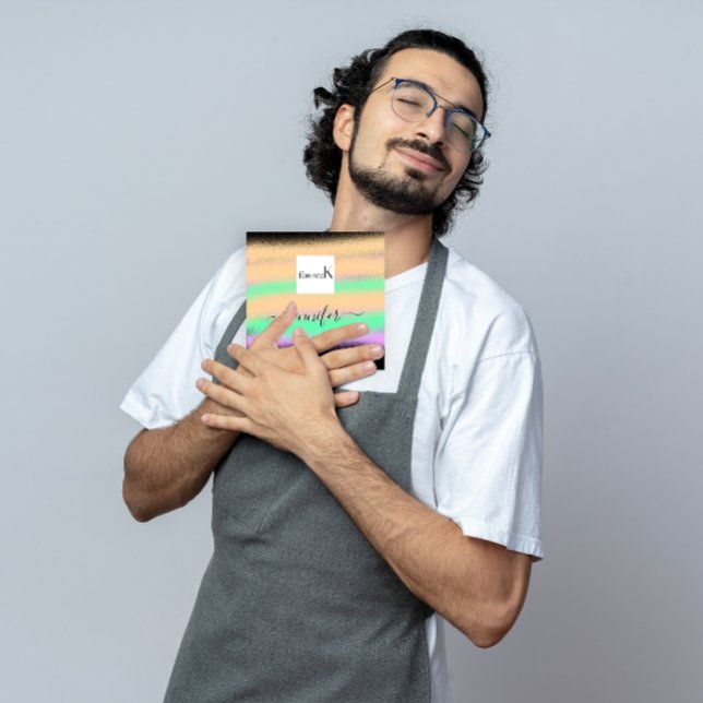 Carte De Visite Carré LOGO QR personnalisé Abstrait Ombre professionnel (Professional Ombre Black Abstract Custom QR LOGO Square Business Card)