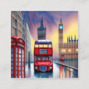 Carte De Visite Carré Londres est la capitale de l'Angleterre et l'Unité