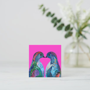 Carte De Visite Carré "Love You Forever" - La douce Embrasse de Love