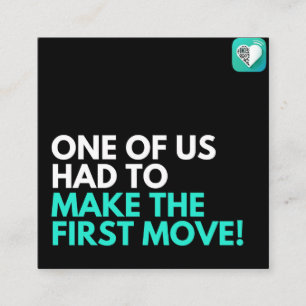 Carte De Visite Carré L'un d'entre nous a dû le faire