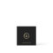 Luxe Chic Gold Circle Moderne Monogramme Noir