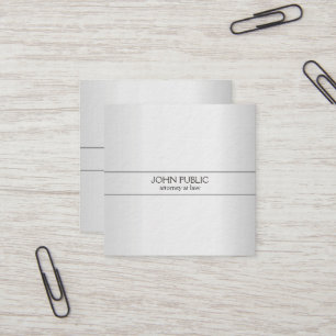 Carte De Visite Carré Luxe épais d'avocat professionnel moderne de