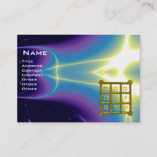 Carte De Visite CARRÉ MAGIC 33, bleu violet